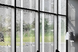 Exterior wall aluminum mesh panel